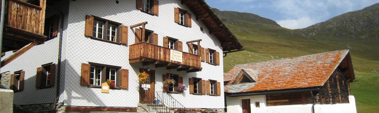 Gasthaus Alpenrose Juf Hotell Eksteriør bilde